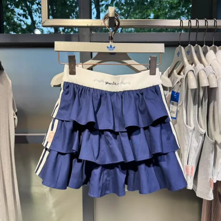 【劲浪体育】阿迪达斯迪士尼玛丽猫联名款限定款蛋糕裙藏青KE6655