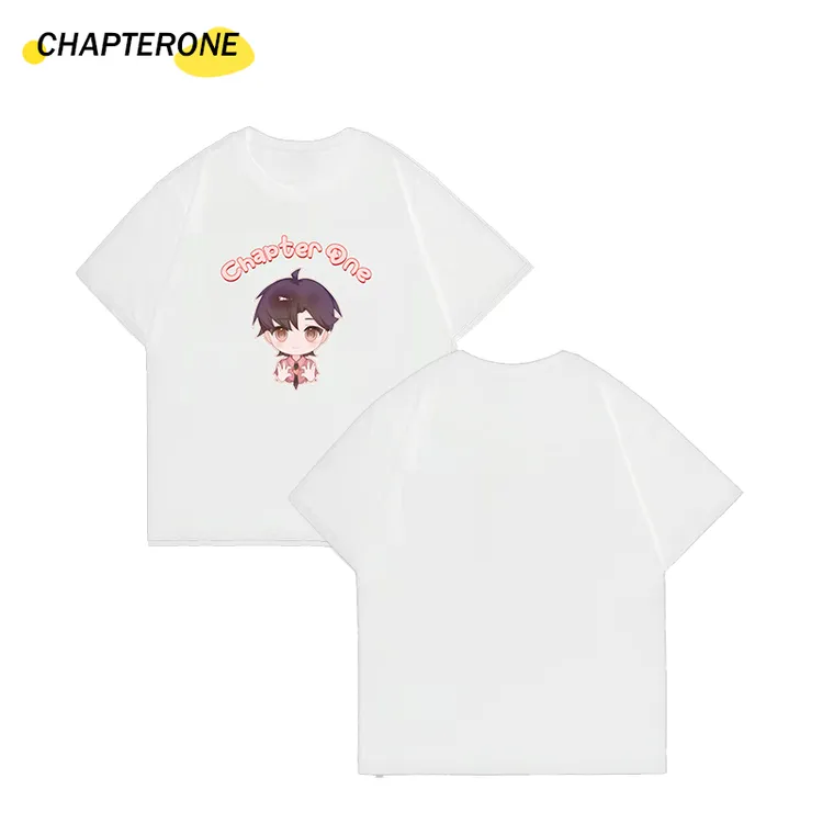 限定周边系列-100棉Q版印花双色T恤