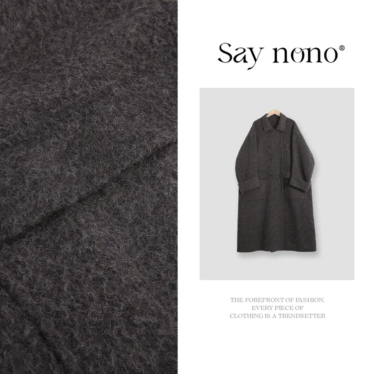 懒猫nono│Saynono 长毛苏力羊驼长款双面尼大衣/XXLSAA98327