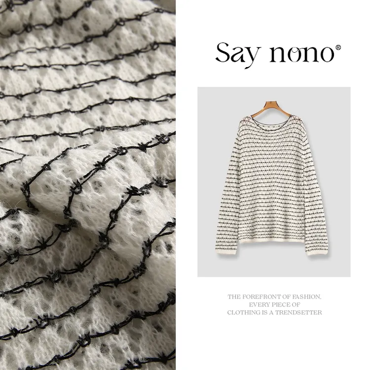 懒猫nono│Saynono 精致细腻镂空套头上衣/XX60587