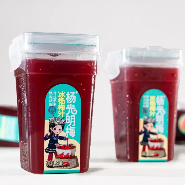 杨梅果蔬汁冰镇饮料解暑神器解腻果汁380ml*6瓶网红冰杨梅汁轻卡