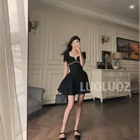 【现货】LUOLUOZ【海滨晚风】气质女神范收腰绝美百褶短款连衣裙JF756