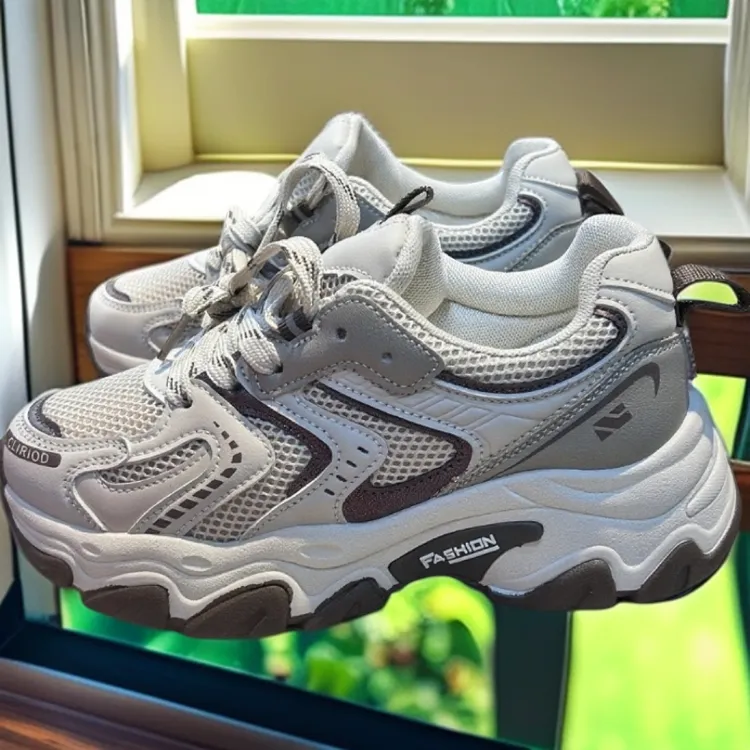 休闲风ins平跟时尚休闲鞋阿甘鞋老爹鞋透气休闲鞋运动鞋