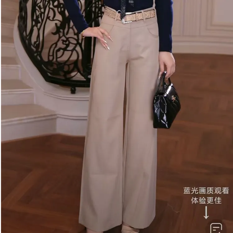 FNN【芙娜妮】2025新款休闲洋气衣服女穿搭气质女装裤子F2530375B