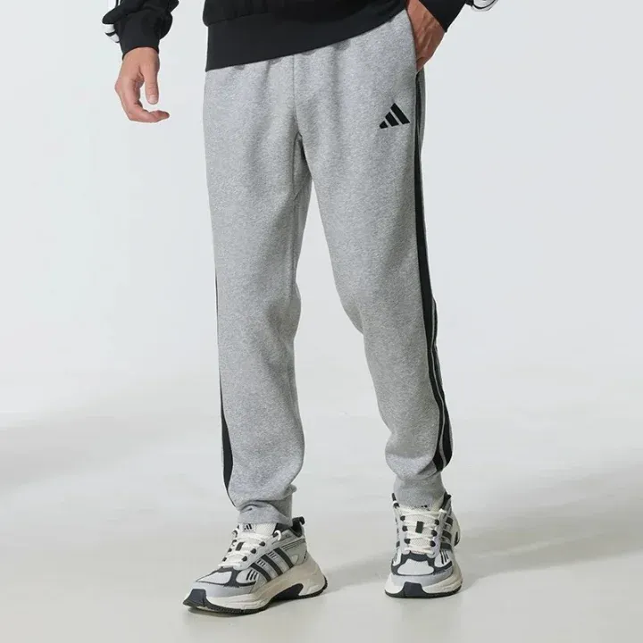 【滔搏联动】Adidas阿迪达斯男子轻运动加绒运动休闲裤JE6318