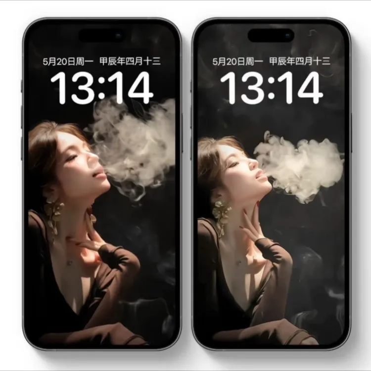 4K高清｜亮屏吐烟｜苹果安卓 手机锁屏动态＋桌面静态 全套高清屏保
