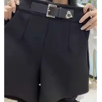 辰熙   休闲百搭简约显瘦纯色短裤2229