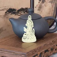 普陀山 骑龙观老师铜卡手机贴