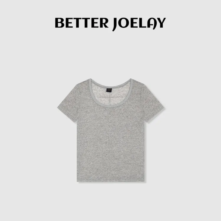 （MY）BETTER JOELAY-中版【净色基调】时尚休闲可爱T恤短袖KH3267