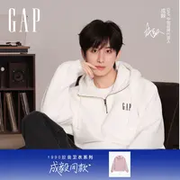 【成毅同款】Gap 1990s胶囊卫衣系列半拉链男女同款休闲卫衣853977