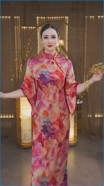 仙境 |新中式国风夏季旗袍设计师款连衣裙旗袍