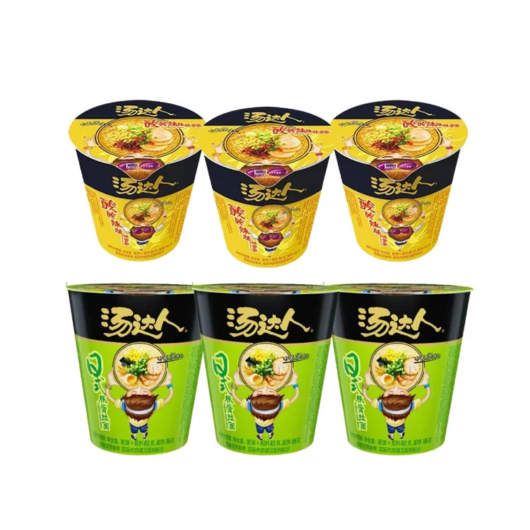 统一汤达人杯面方便面 汤达人日式豚骨面3杯+酸酸辣辣豚骨面3杯