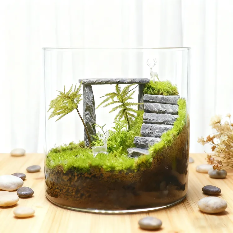 创意摆设绿植高颜值上班族桌面摆件必备解压趣味懒人好养小玩具