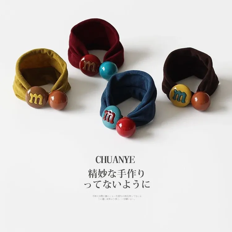 M豆发绳 高弹头绳彩色糖果色发圈简约网红可爱皮筋百搭头发饰少女