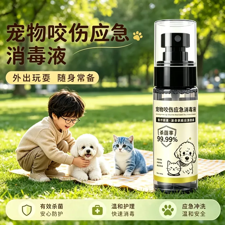 【官方正品】消毒喷雾杀菌消毒液喷剂宠物动物猫狗抓挠咬狂犬灭活