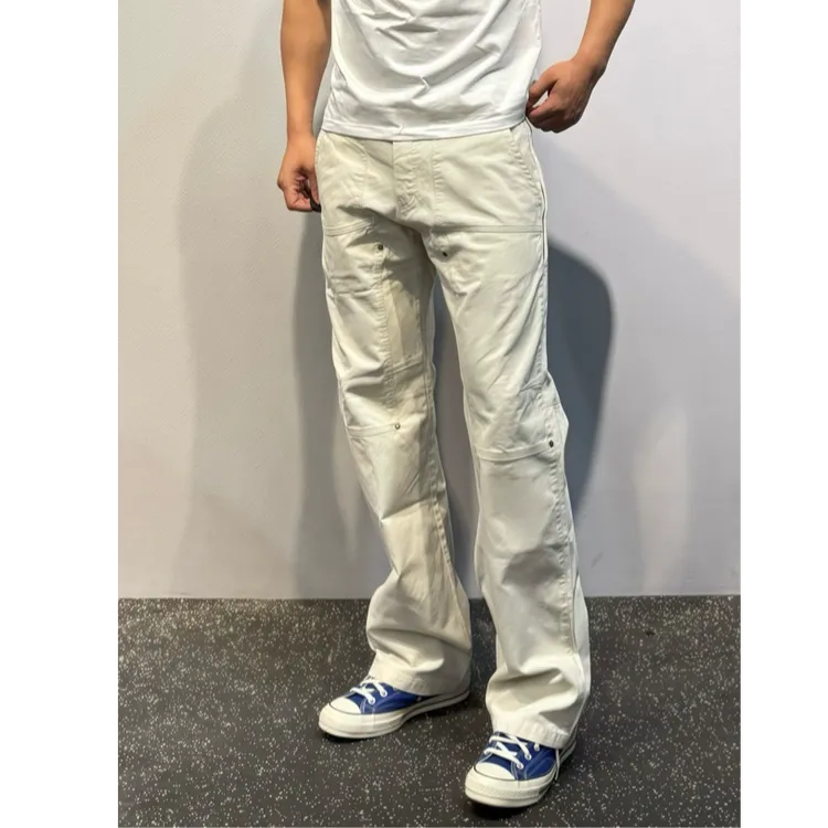 【卡秋山】木马人秋冬微喇宽松复古cleanfit帆布工装裤伐木裤长裤