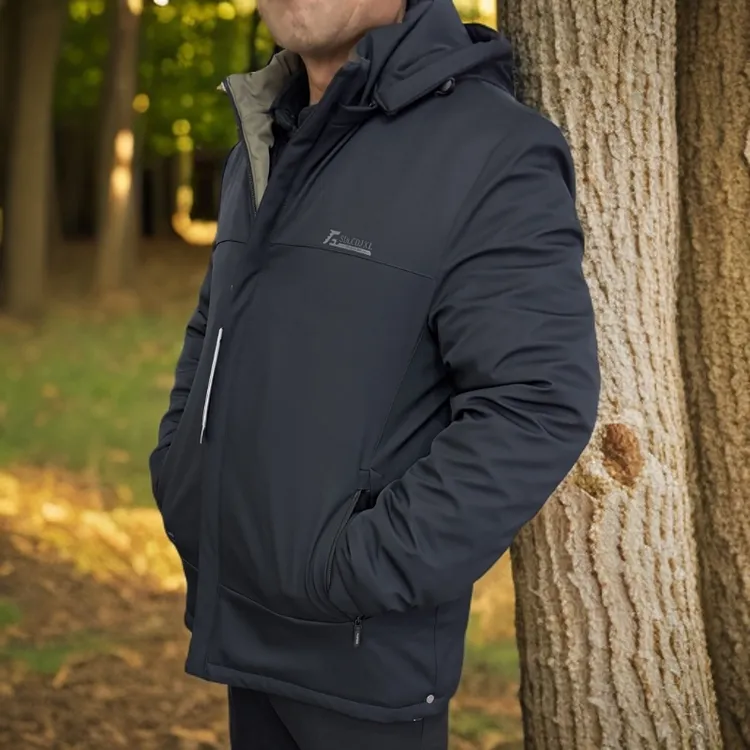 外套户外加绒常规款印染登山外穿休闲风厚款男士防风连帽棉袄保暖