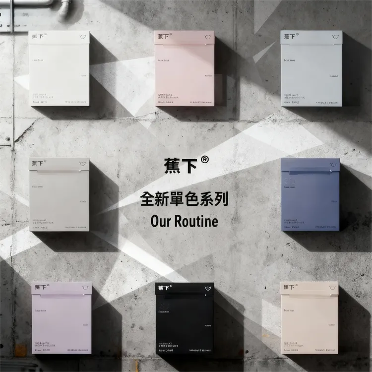 蕉下高定版简约秋冬防护薄款舒适透气高颜值纯色一次性3D立体口罩