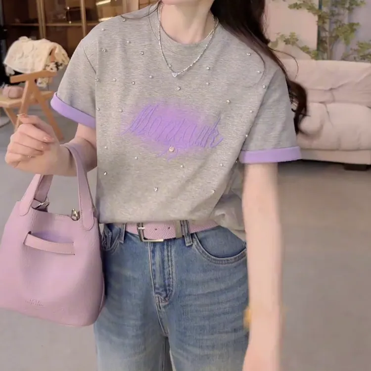 2025夏季新款时尚显瘦气质女士网红休闲洋气两件套百搭款D6170