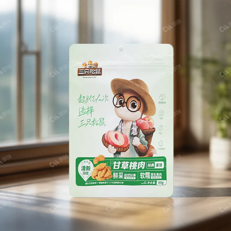 美食开袋即食甄选三只松鼠甘草桃肉休闲办公室小吃爆款桃子果干