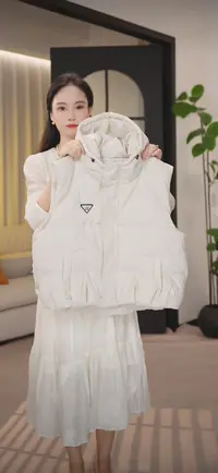 冬季新款女童连帽马甲潮流百搭高品质童装zb6154简约童品