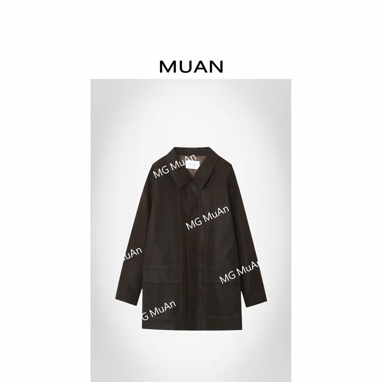 木岸MUAN:《中古摩卡外套》定制中古高级百搭长袖衬衫外套女DS-9166