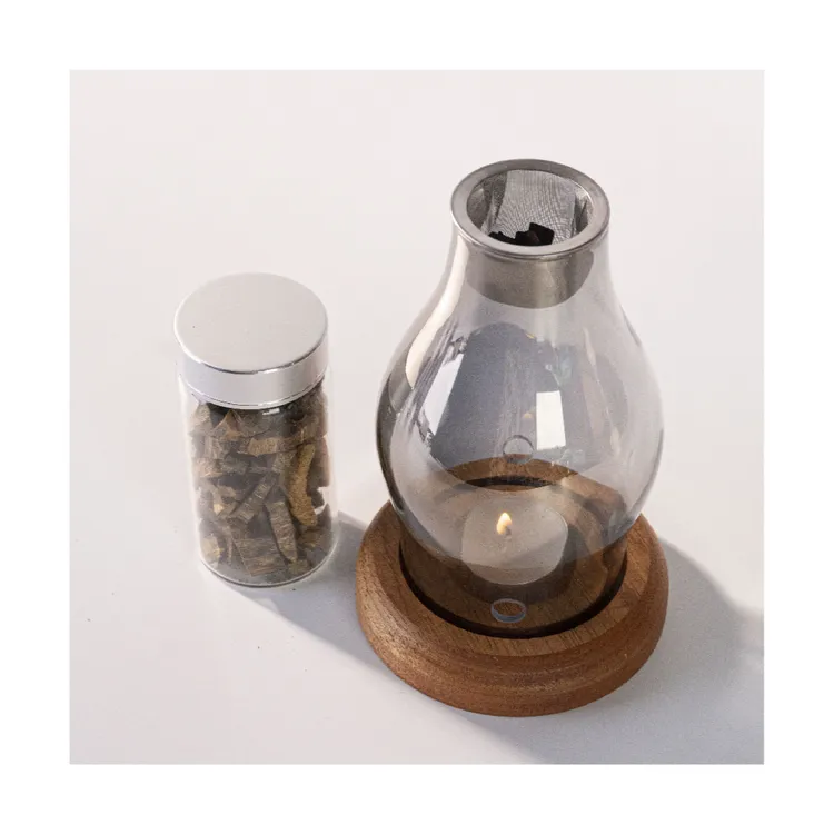 【红骨凹身熏料】40克+蜡烛熏炉 天然棋楠熏料 多样性发货