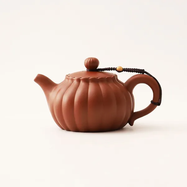 朱泥紫砂壶南瓜茶壶功夫泡茶器家用紫砂茶具单壶纯手工紫砂泡茶壶