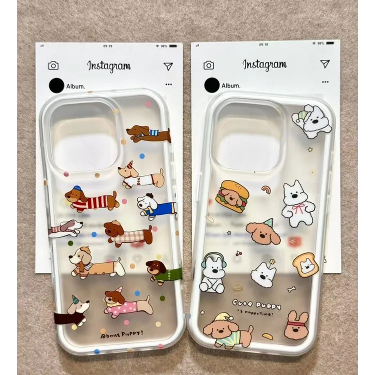 诚星泽腊肠狗西高地适用苹果16/15/14/13/12新款11手机壳软壳防摔