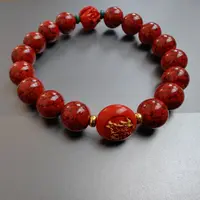 含辰砂工艺品朱砂晶体手串310 ZS219