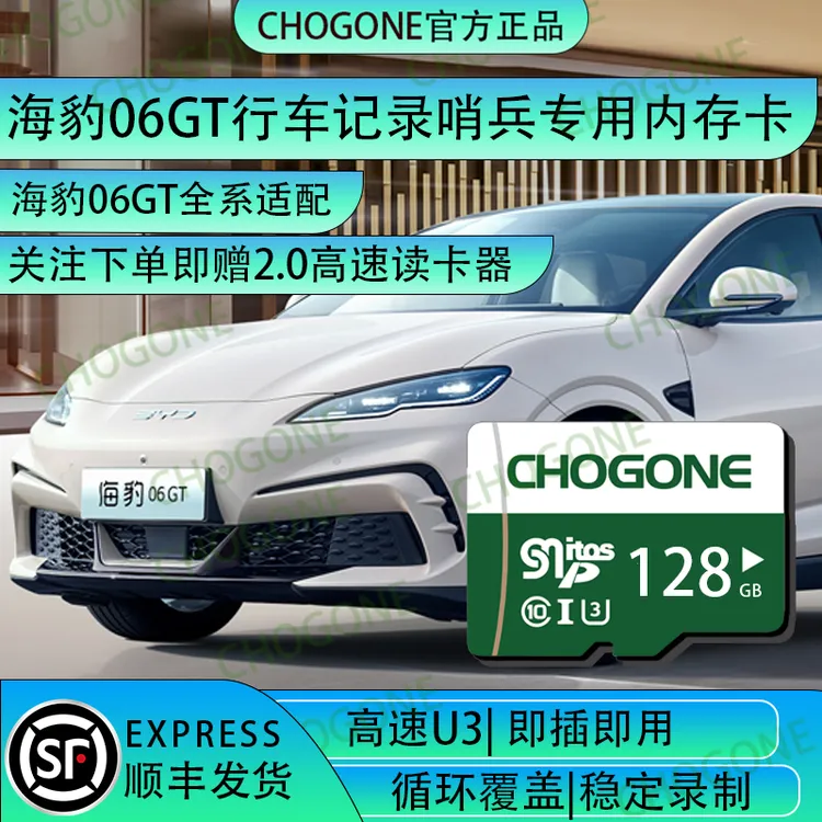 海豹06GT行车记录哨兵模式内存卡高速存储卡sd卡tf卡海豹06GT专用