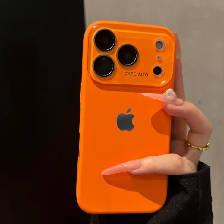 液态硅胶适用苹果17promax手机壳小众iPhone16简约时尚15纯色14女