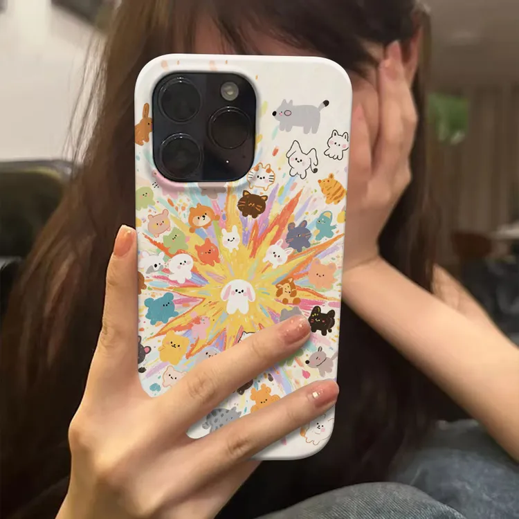 小狗大爆炸适用于苹果16promax菲林手机壳华为oppovivo小米硬卡通