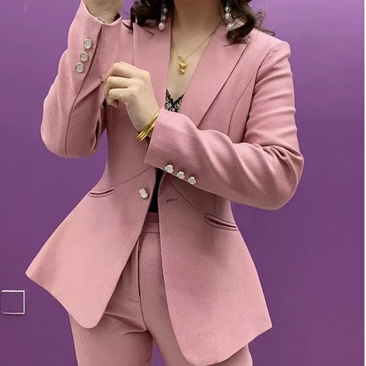 D8972-新款时尚 气质百搭 西服组合套装