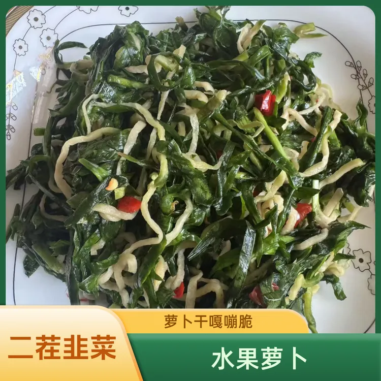 韭菜萝卜干固始水果萝卜腌制微辣咸菜农家下饭菜嘎嘣脆