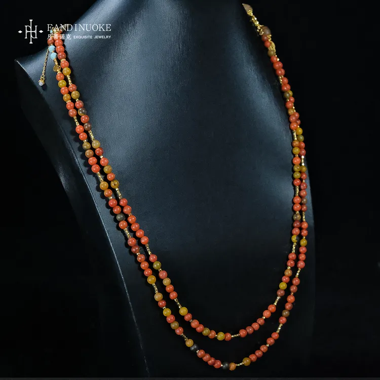 【加加专属】8  MJ16422-S925银包浆南红玛瑙项链—多样性发一件4mm+