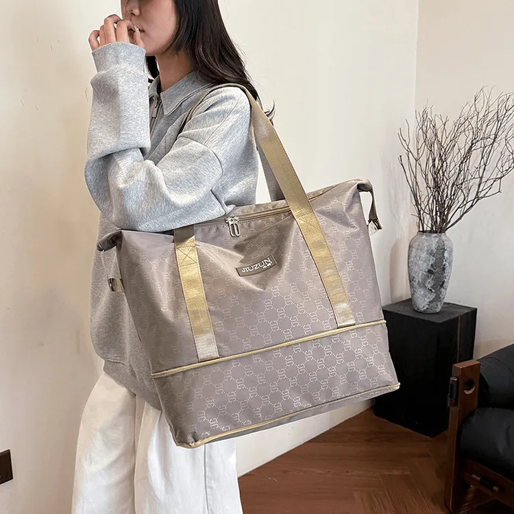 原设旅行包女短途手提袋大容量健身包行李包轻便时尚待产包收纳袋