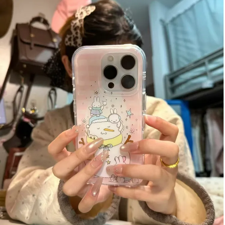 米菲雪人适用苹果iphone17/16软壳OPPO荣耀华为小米vivo手机