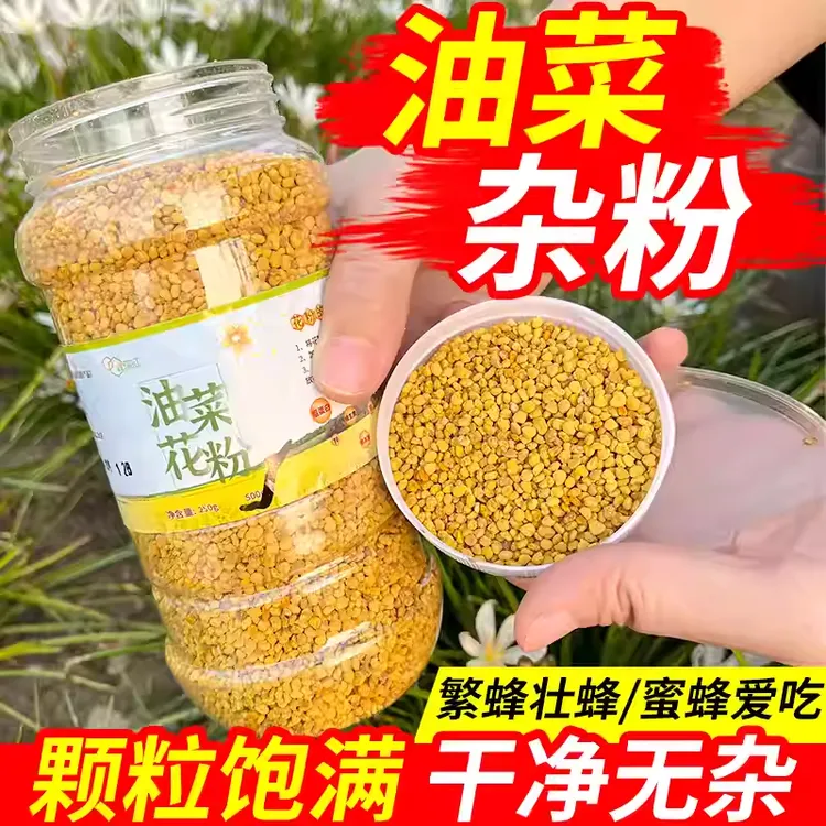 鑫瑞征蜜蜂花粉养蜂饲料中蜂喂蜂蜂农饲喂蜂用花粉蜂粮油菜杂粉