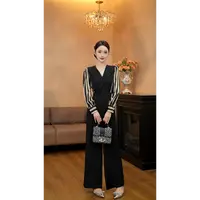 3978【金奢美人】气质女神范黑色高级感高端长款连衣连体裤