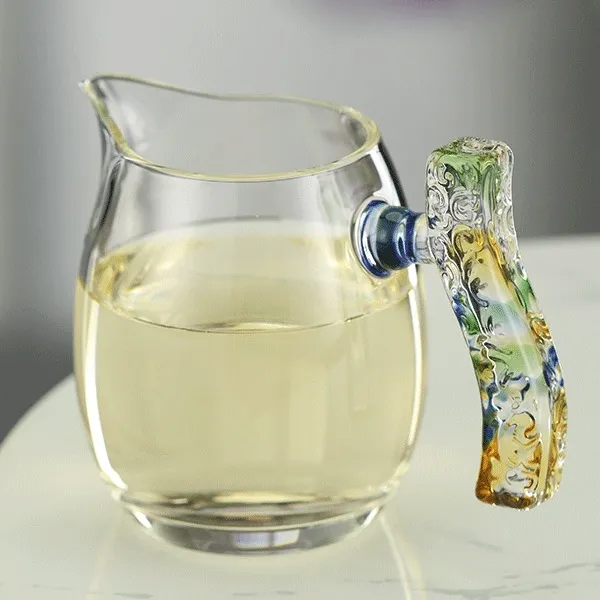 禾器迷翠·玉锦茶海高硼硅玻璃公道杯建议容量：300ml禾器茶具