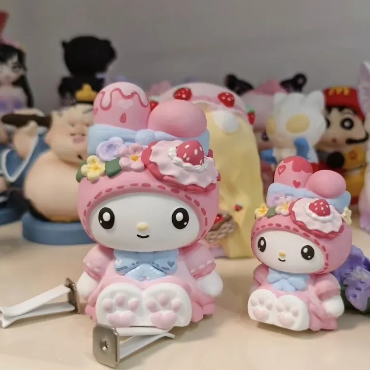 草莓美乐蒂大号石膏娃娃涂色摆件玩具涂鸦彩绘创意diy