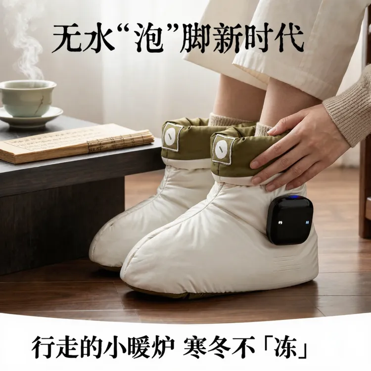 灸春堂【悦溪同款】三九无线懒人无水泡脚热敷靴热灸暖脚居家冰块脚
