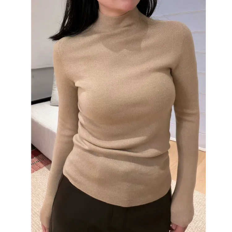 高定巴素兰羊毛亮丝设计针织打底