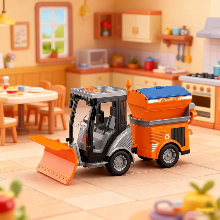 文艺大号铲雪车玩具除雪推土机清洁扫雪工程车男孩早教玩具礼物