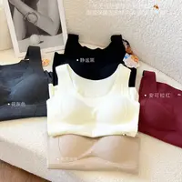 MINPICKO/名品控山茶油润肤羊毛蚕丝提拉保暖背心8428