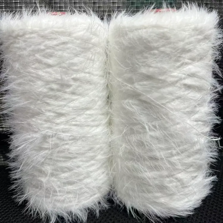 手工钩织貂毛线 用于制作玩偶的绒毛线材