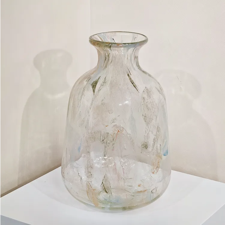 透明花瓶春色满园瓶轻奢高级感水培插花透明花瓶客厅餐厅装饰摆件