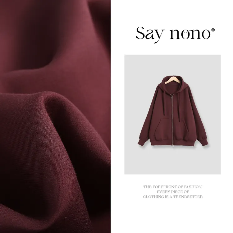 懒猫nono│Saynono 宽松版连帽卫衣外套/AYNL1779