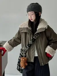 【2025冬韩款】儿童加厚大翻领派克服棉服Y0661
